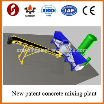 No need foundation concrete mixing plant,Stress legs mobile concrete mixing plant